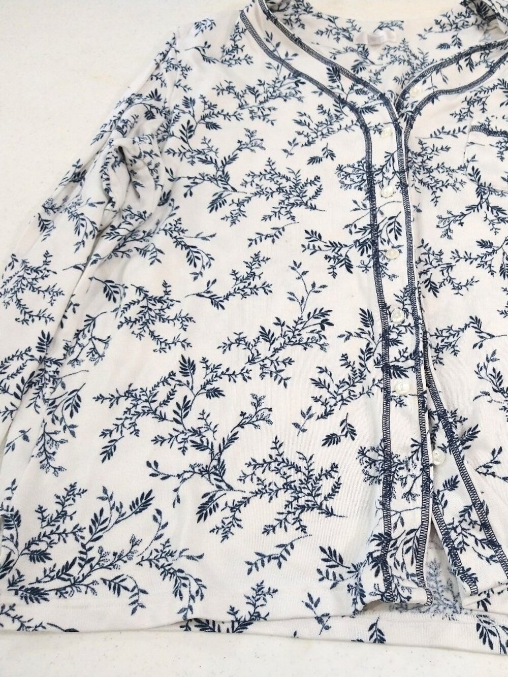 Sleepwear Top For Womens | Size L/M | Color Blue & White | Two For $24